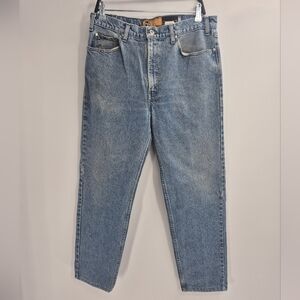 Levis Mens Vintage Y2k Retro Blue Silver Tab Straight Leg Size 34x29